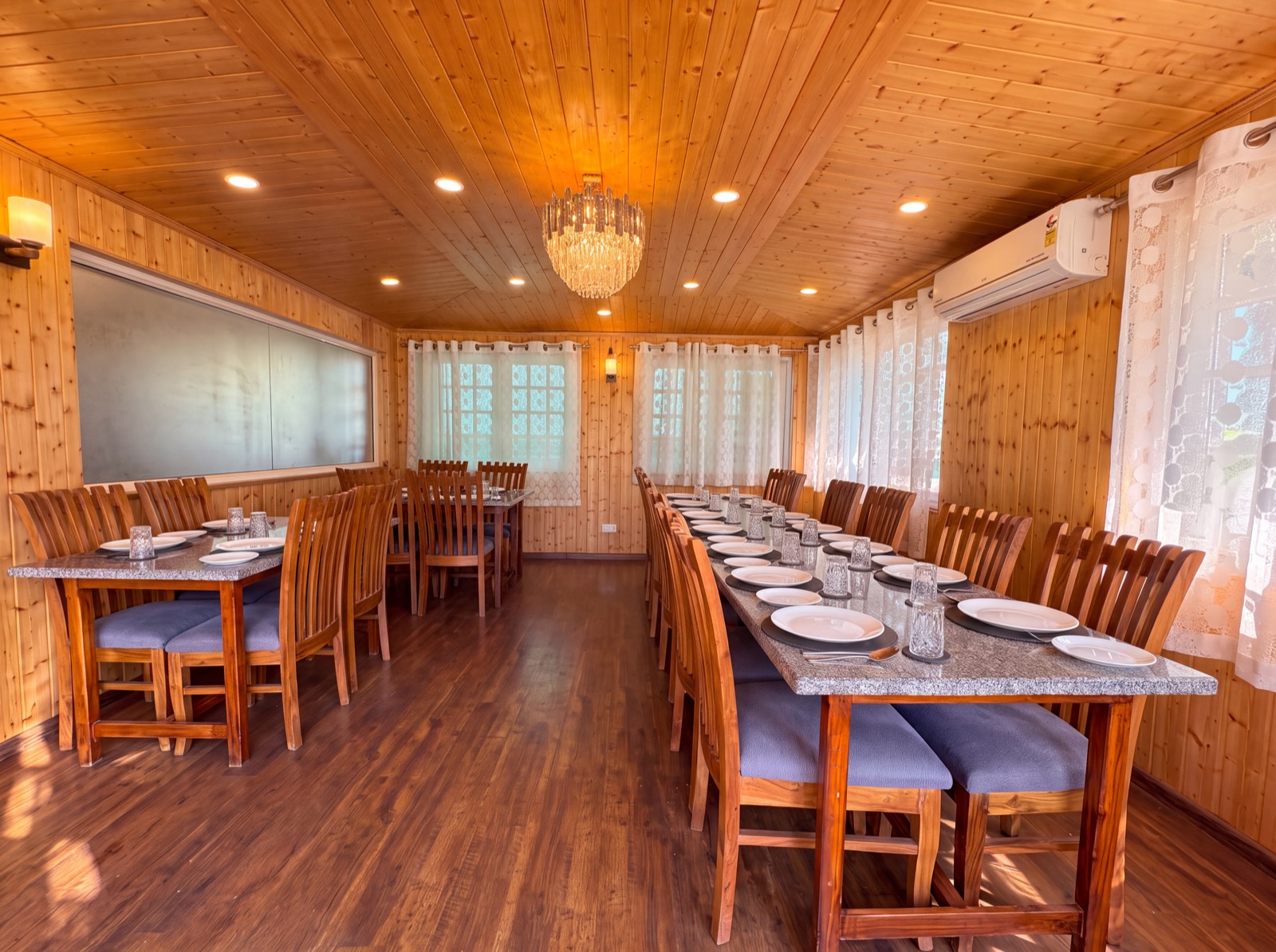 The dining room